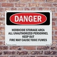 thumbnail image 5 of Herbicide Storage Area OSHA Danger Aluminum Sign 10 Inch x 7 Inch - 10 Pack, 5 of 8