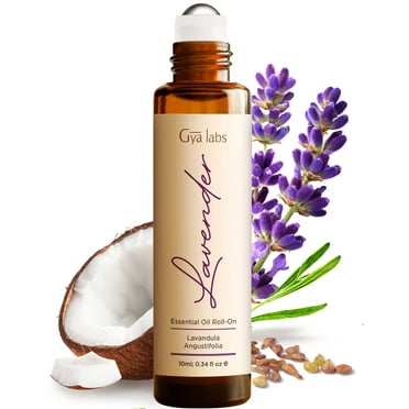 Gya Labs Lavender Essential Oil Roll On for Sleep & Stress Relief (0.34 fl oz)