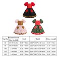 thumbnail image 7 of IDOPIP Toddler Baby Girls Christmas Dress Short Puff Sleeve Printed Smocked Skater Dress, 7 of 7