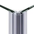 thumbnail image 3 of Sunny Shower Corner Entry Sliding Shower Door 36 in.D x 36 in. W x 72 in. H Brushed Nickel Finish Shower Enclosure, 3 of 11