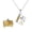silver, variant on To My Granddaughter Book Necklace – Gold Silver Book Pendant with 6 Engraved Pages, Stainless Steel Meaningful Gift