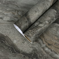 CHIHUT Dark Brown Matte Marble Contact Paper for Countertops Waterproof Marble Wallpaper Peel and Stick Roll for Kitchen Modern Thick Self Adhesive Wall Paper for Cabinets Bedroom Walls 12"x100"