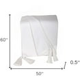 thumbnail image 5 of 60" X 50" White Woven Cotton Throw Blanket, 5 of 8