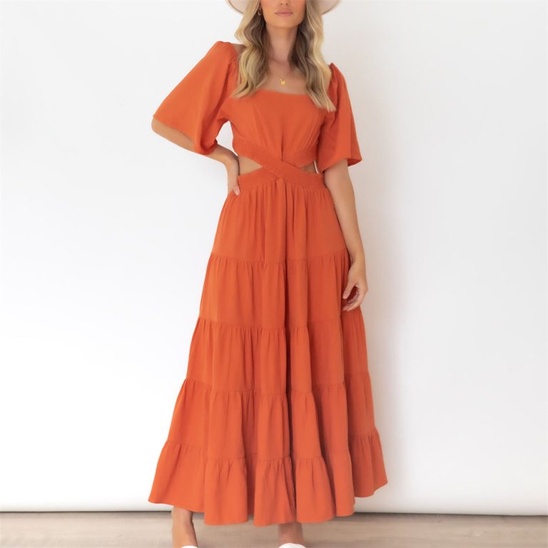 Qleicom Women's Casual Summer Tank T-Shirt Dresses Solid Color Sleeveless Graduation Dress Knee Length Pleated Sun Dresses Casual Mini Vacation Female Qleicom Women's Casual Summer Tank T-Shirt Dresses Solid Color Sleeveless Graduation Dress Knee Length Pleated Sun Dresses Casual Mini Vacation Female