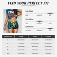 thumbnail image 5 of Salouo Big bass fish1 Print Women's Athletic Shorts,Booty Shorts Biker Shorts High Waisted Elastic Workout Shorts for Yoga Gym Running Sports-XX-Large, 5 of 8