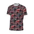 thumbnail image 6 of Wukai Red And Blue Cars Print Men's Short-Sleeved Mesh T-Shirt,Quick-Dry Short Sleeve Workout T-Shirt-5X-Large, 6 of 8