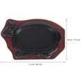 thumbnail image 3 of Miangastore Black NonStick Steak Plate for Home Use Iron Material Easy to Carry Smooth Edges 1 Piece, 3 of 8
