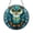 Acrylic 3.5 Inch, variant on Blue Amber Owl Stained Glass Suncatcher Window Decor, Symbolic Nature Inspired Gift