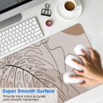 thumbnail image 4 of Long Mouse Pads for Desk,Brown Boho Line Art Plant Pattern Desk Mats on Top Of Desks, Desk Mouse Pad Extra Large with 3mm Non-Slip Base and Stitched Edge for Gaming,Office,Work,Home 31.5"x15.7", 4 of 6