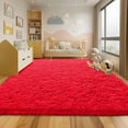 thumbnail image 3 of TWINNIS Shag Area Rug,8'x10'Soft Fluffy Area Rugs for Living Room Bedroom Kids Room Decor Carpet,Red, 3 of 7