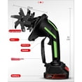 thumbnail image 3 of 2 in 1 Cordless Tiller and Cultivator with Extension Pole, 20V Lightweight Handheld Battery Tiller Cultivator for Garden, Flower Beds, Weeding, Trenching, Battery Included, 3 of 9