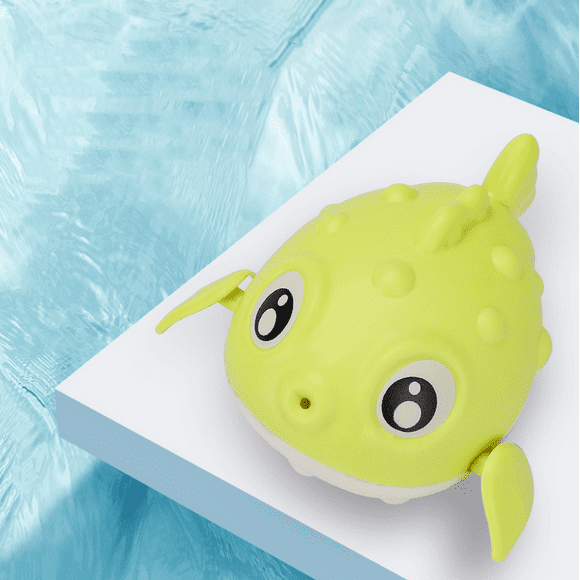 1 baby bath toy, water toy (puffer fish)