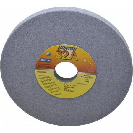 

Norton 7 Diam x 1-1/4 Hole x 1/2 Thick J Hardness 60 Grit Surface Grinding Wheel