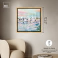 thumbnail image 5 of Coastal Dock Sailing Wall Art Canvas Wall Art by Art Remedy, Gold Floater Frame, 31.5" x 31.5", 5 of 7
