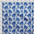 thumbnail image 4 of oneOone Silk Tabby Medium Blue Fabric Halloween Diy Clothing Quilting Fabric Print Fabric By Yard 42 Inch Wide, 4 of 4
