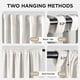 thumbnail image 3 of Cortinas Joydeco 2 Paneles 132x305 cm Terciopelo Opaco Blanco, 3 of 9