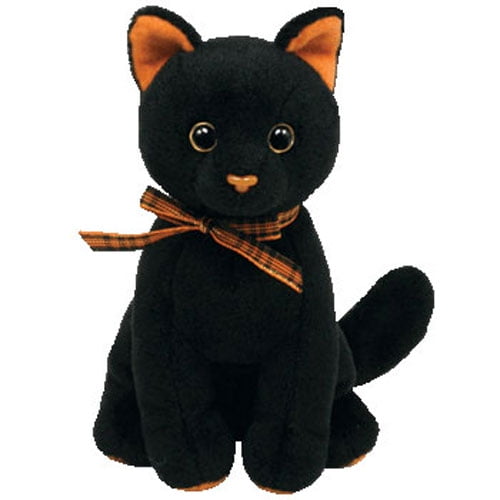 TY Beanie Baby SNEAKY the Black & Orange Cat (6 inch)