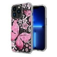 thumbnail image 3 of For Samsung Galaxy S24 Ultra 5G Hybrid Trendy Image Patterns Design Transparent Hard Back Shockproof TPU Rubber Phone Case Cover by Xpression - Pink Butterfly, 3 of 9