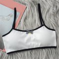 thumbnail image 2 of SHenli Girls Cotton Bras 5-Pack â Wire-Free Sports Bralettes with 3-Row Hook-and-Eye Underwear for Ages 8â14, 2 of 4