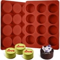 thumbnail image 1 of 2 Piezas Moldes de Silicona, Moldes de Silicona para Hornear de 12 Cavidades, Molde de Silicona para Jabones, Adecuado para Hornear Pasteles, Dulces, Galletas, Hacer Jabones y Láminas de Gel de Ducha, 1 of 4