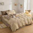 thumbnail image 2 of Brown Blue Mustard Mini Checked Bedding Set, 2 of 11