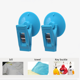 thumbnail image 4 of Riwesomey 2 uds Clips de ventana de coche montados 200G Clips de succión de ventana soportes de ventosa de coche extraíbles Kits de molduras para tableros de automóviles azul, 4 of 8