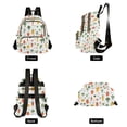 thumbnail image 4 of FORMRS Mini Backpack Purse for Women Travel Daypack Casual Shoulder Bag, Green Cute Vegetables, 4 of 7