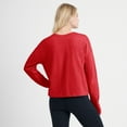 thumbnail image 5 of Women's Fanatics Red Detroit Red Wings Oversized All Out Effort Long Sleeve Henley T-Shirt, 5 of 5