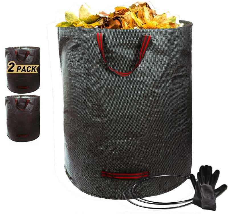 Reusable Garden Waste Bags Yard Waste Bags 2x 132 Gallons