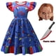 thumbnail image 3 of Disfraz de Halloween para niñas, ropa de muñeca fantasma, Cosplay de Chucky, vestido de princesa para fiesta de carnaval, conjunto de máscara, 3 of 5