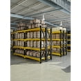 thumbnail image 5 of CXUZCZ 4-Tier Storage Shelves,79"H Heavy-Duty Garage Shelving Unit,Adjustable Industrial Metal Shelf System,3,400lbs Capacity,Tool Organizer for Garage,Workshop,42"W*20"D*79"H,Black&Yellow, 5 of 10
