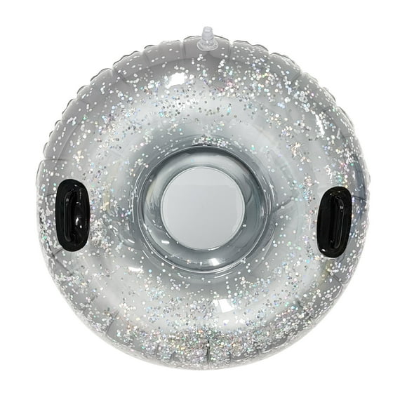 Inflatable Glitter Snow Tube-Silver