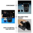 thumbnail image 2 of MLINS 6Pcs Billiard Table Pocket Replacement for Pool Table with Storage Container and Drop Ball Pocket Holder, 2 of 8