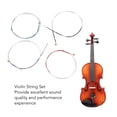 thumbnail image 4 of Violin String Set, Stainless Steel Strings Glossy Finish 4PCS Easy Installation  For Musical Instrument, 4 of 8