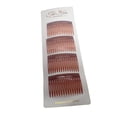 thumbnail image 2 of Set Of 4 Hair Comb Slides For Women, Ladies, Girls French Side Combs Strong Hold Hair Clips Clip Hair Slide for Thick and Fine Hair (7cm / 2.7", Tort Brown), 2 of 2