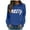 Blue, variant on Crewneck Sweatshirts For Women Loose Cute Merry Funny Xmas Letter Printed Long Sleeve Christmas Shirts Casual Comfortable Fall Holiday Pullover Tops Loungewear Winter Outfits Brown S