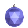 thumbnail image 1 of Vickerman M177586DM 8 in. Lavender Matte Geometric Christmas Ornament Ball, 1 of 2