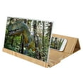 thumbnail image 2 of 14in Wood Grain Screen Amplifier HD Mobile Phone Screen Video Amplifier Folding Stand Gold, 2 of 8