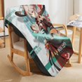 thumbnail image 4 of Impact Blanket Inazuma Kaedehara Kazuha Blanket Flannel Anime Blanket Suitable, 4 of 7