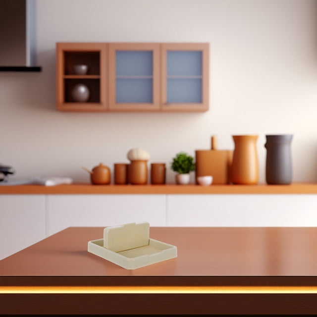 unbranded 2Ud Soporte Plegable Antideslizante Para Y Utensilios De Cocina Beige Para Organizar Encimera