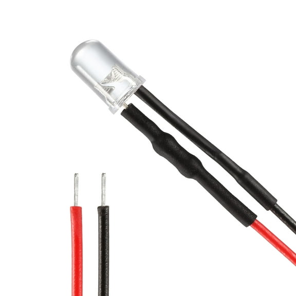 Uxcell 5mm DC 24V Pre Wired LED Light Diodes Mixed Colour 20 Pack