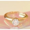 thumbnail image 2 of 1.50Ct Round Cut Lab Created Diamond Women's Engagement Ring 14K Yellow Gold Plated, 2 of 4