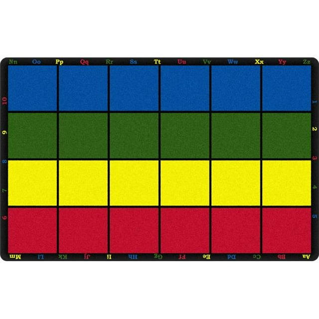 Flagship Carpets PE423-32 Tapis Rectangulaire Coussin Étoiles, 6 Pi. x 8 Pi. 4 Po. - 20 Places