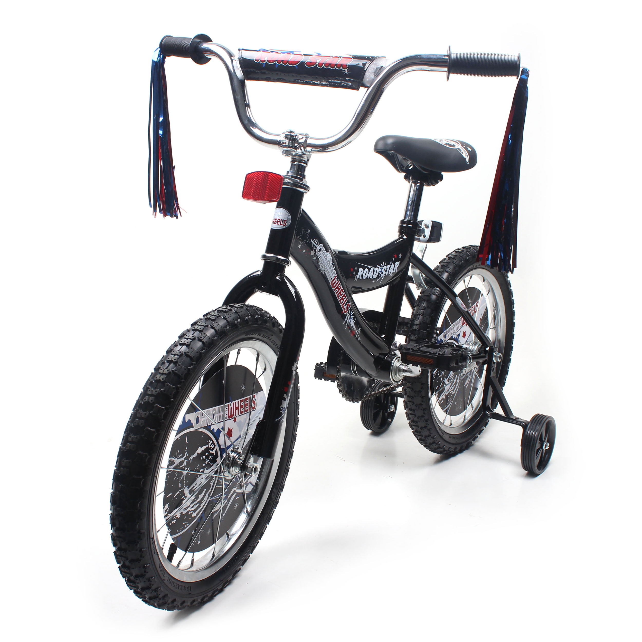 WonderWheels Road Fairy 16" BMX Kids Bike Air tire Wheels - Black