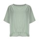 thumbnail image 4 of Camisas de Manga Larga para las Mujeres Suelto Ajuste Plisado Lino Cuello en V Cuarto Superior Manga de Moda de Color Sólido Blusa, 4 of 9
