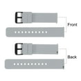 thumbnail image 4 of Uxcell Silicone Watch Band Quick Release Soft Rubber Watch Strap Grey/Black 20mm, 4 of 7