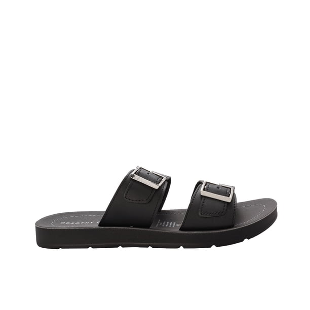 Sandalias Mariel color negro con doble hebilla 26.0 Dorothy Gaynor Sandalias Mariel color negro con doble hebilla 26.0