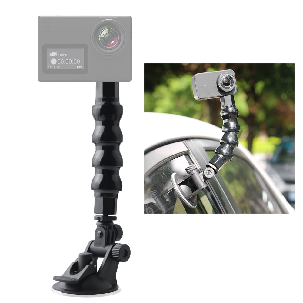 Suction Cup Car Mount Camera Holder Stand Adjustable Flexible Neck Arm