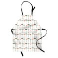 thumbnail image 1 of Mushroom Apron Pattern with Pale Colored Boletus Porcini Amanita Toadstools Retro Organic Food, Unisex Kitchen Bib Apron with Adjustable Neck for Cooking Baking Gardening, Multicolor, by Ambesonne, 1 of 3