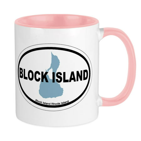 

CafePress - Block Island RI Oval Design. Mug - Ceramic Coffee Tea Novelty Mug Cup 11 oz
